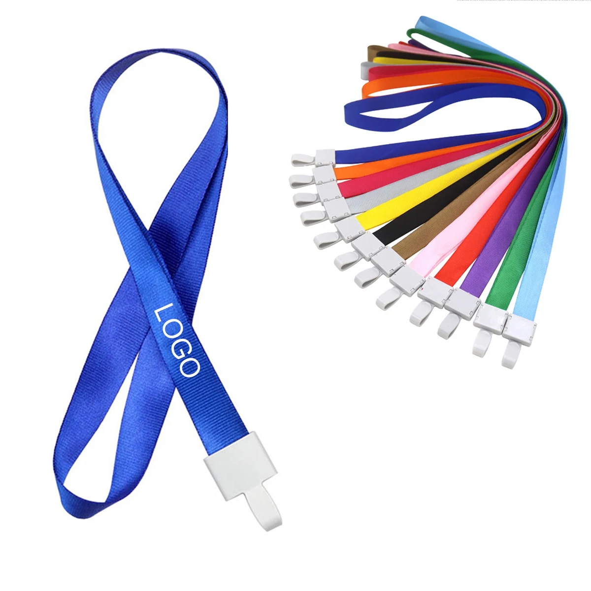 3/4" Solid Polyester Exhibition Lanyard For Id Badges 1