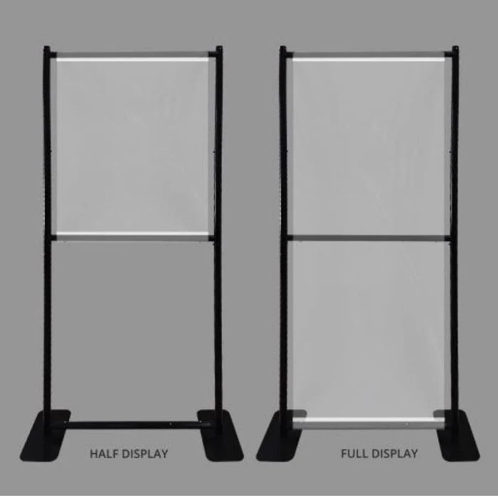 Floor Standing Sneeze Shield Full -2.5 x 6.5 ft, promotional household item with logo imprint 1