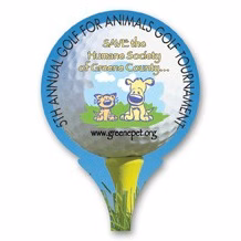 Re-Stick-It Decal (2"x2.75") Golf Ball