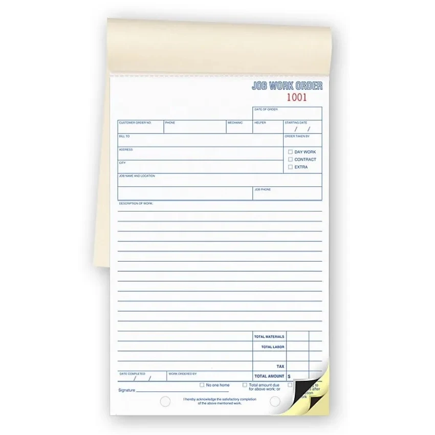 Job Work Orders, Booked 1