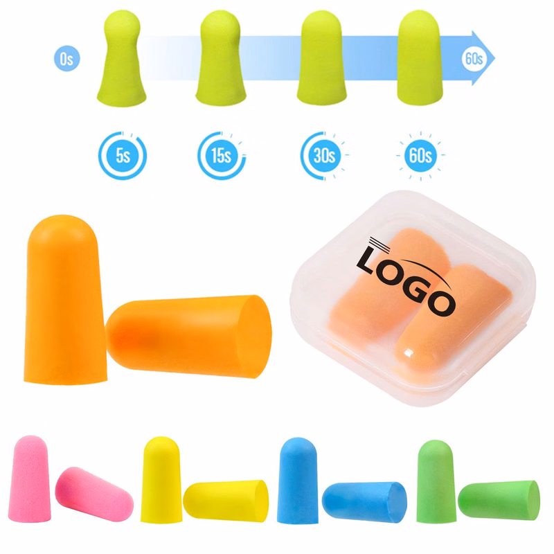 Soft Foam Earplugs With Individual Cases