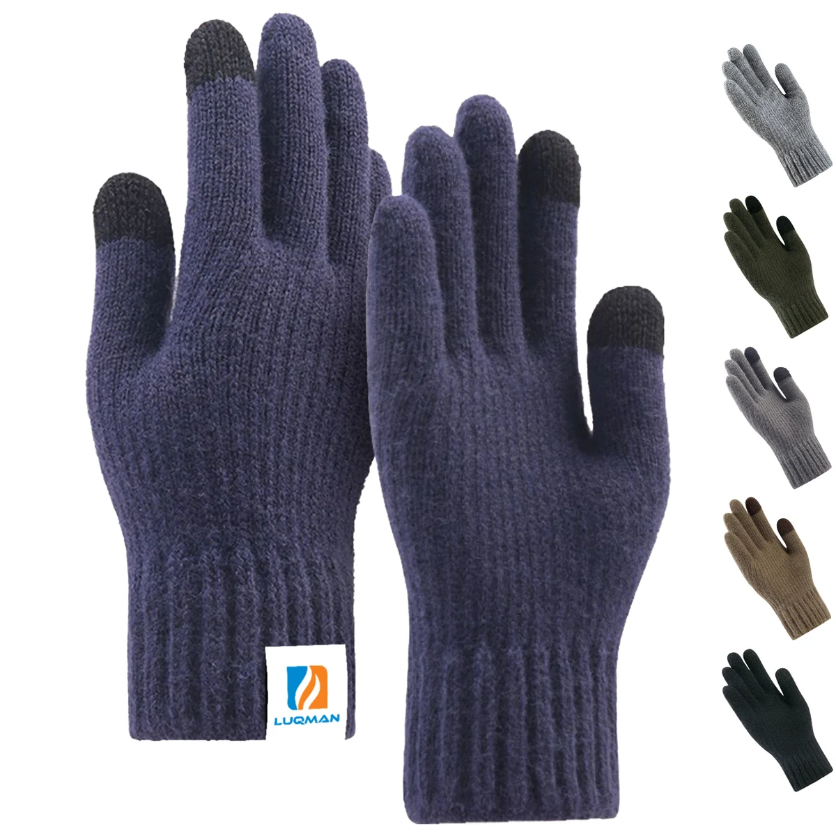 Thick Adult Gloves w/ 2 Finger Touch 1