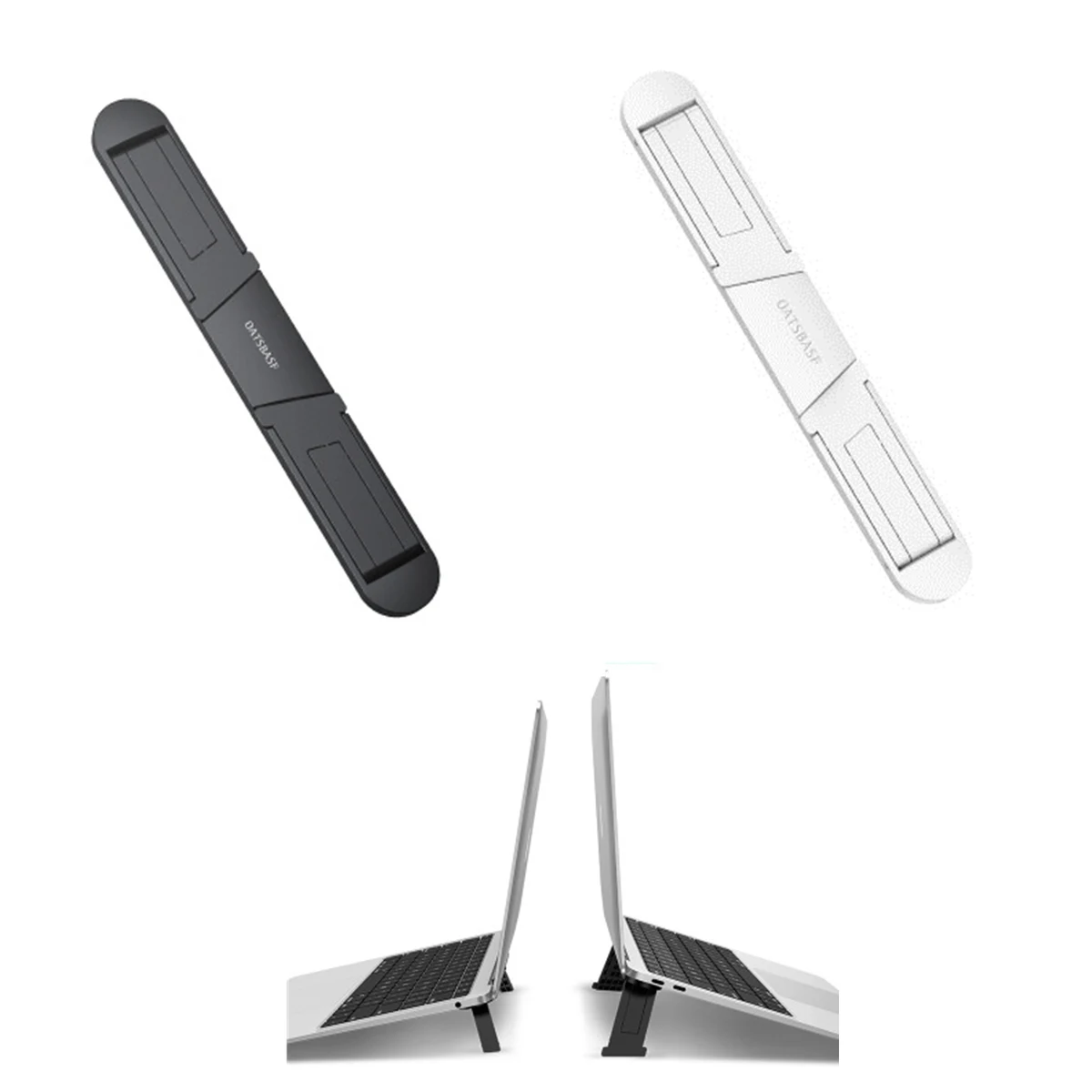 Tiny Plastic Adhesive Laptop Folding Stand 1