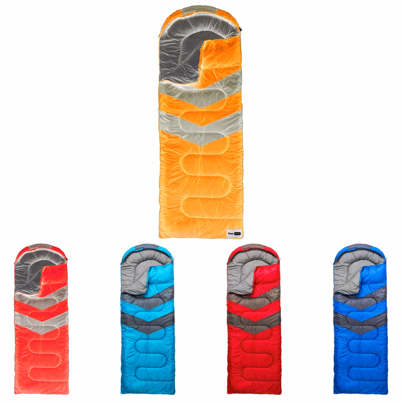 Polyester Weather-Resistant Sleeping Bag For All-Season Comfort