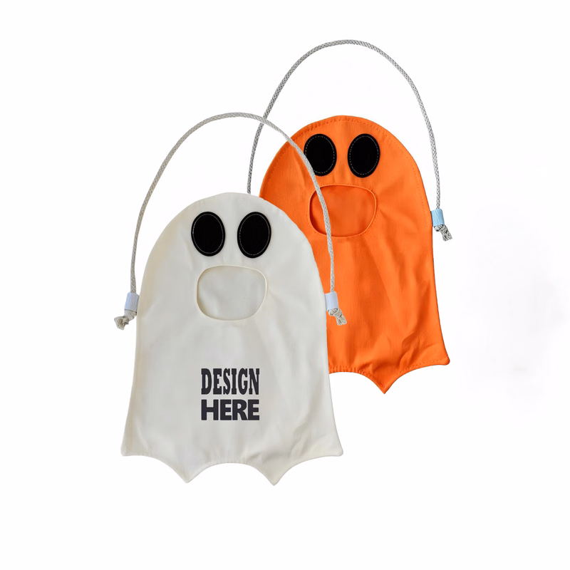 Halloween Ghost Candy Carry Pouch For Kids