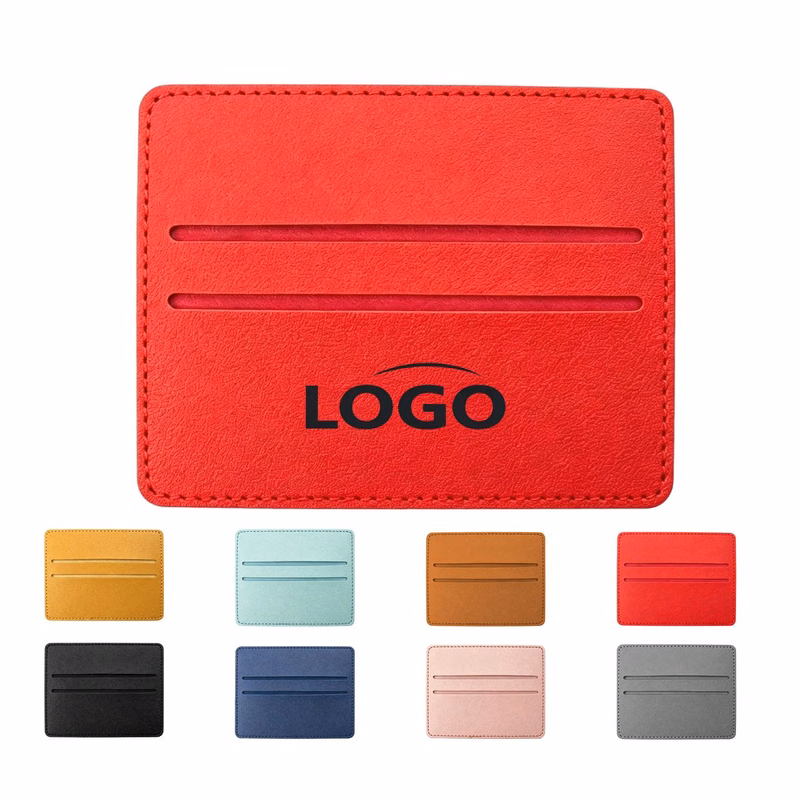 2-Slot PU Leather Card Holder