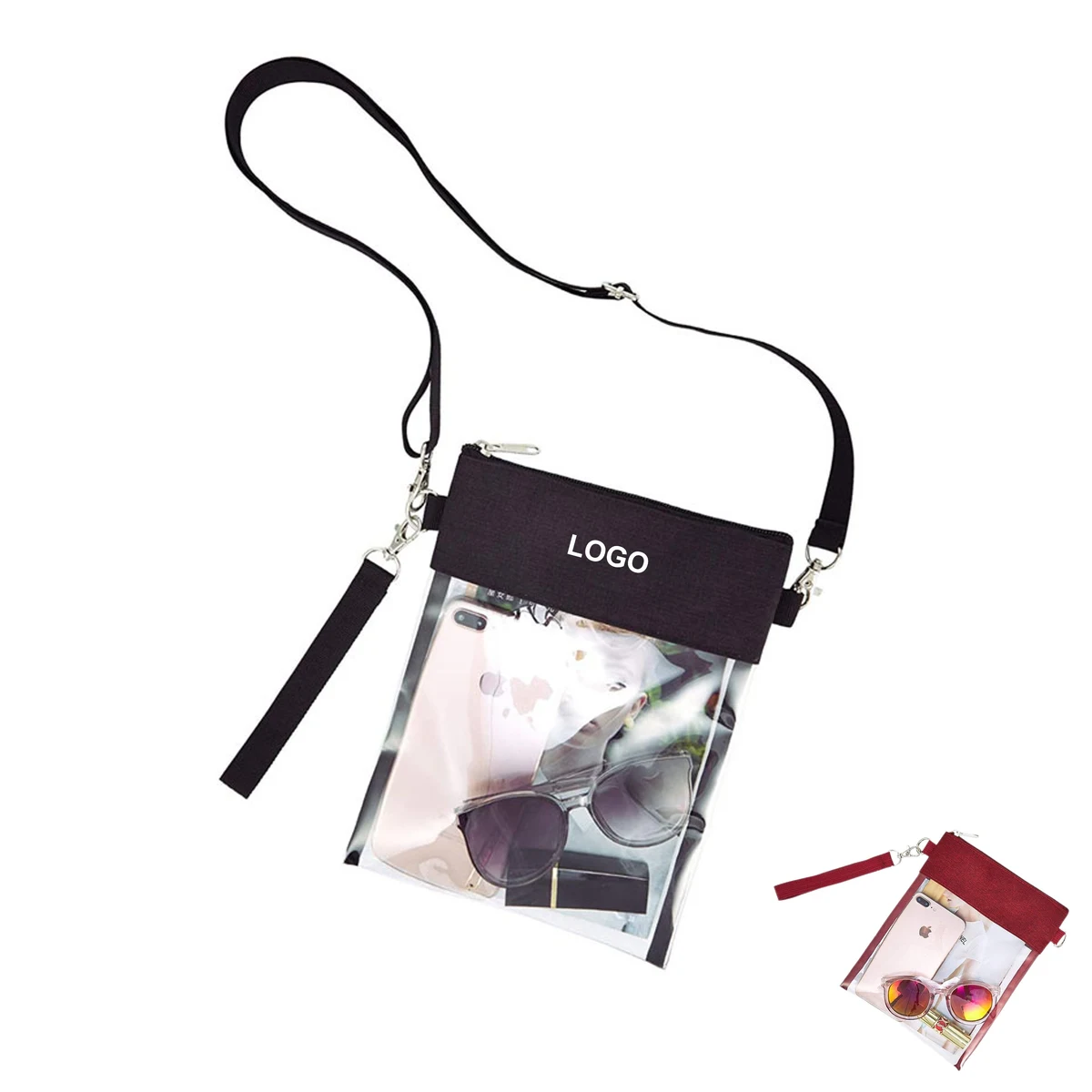 Clear Crossbody Purse (direct import) 1