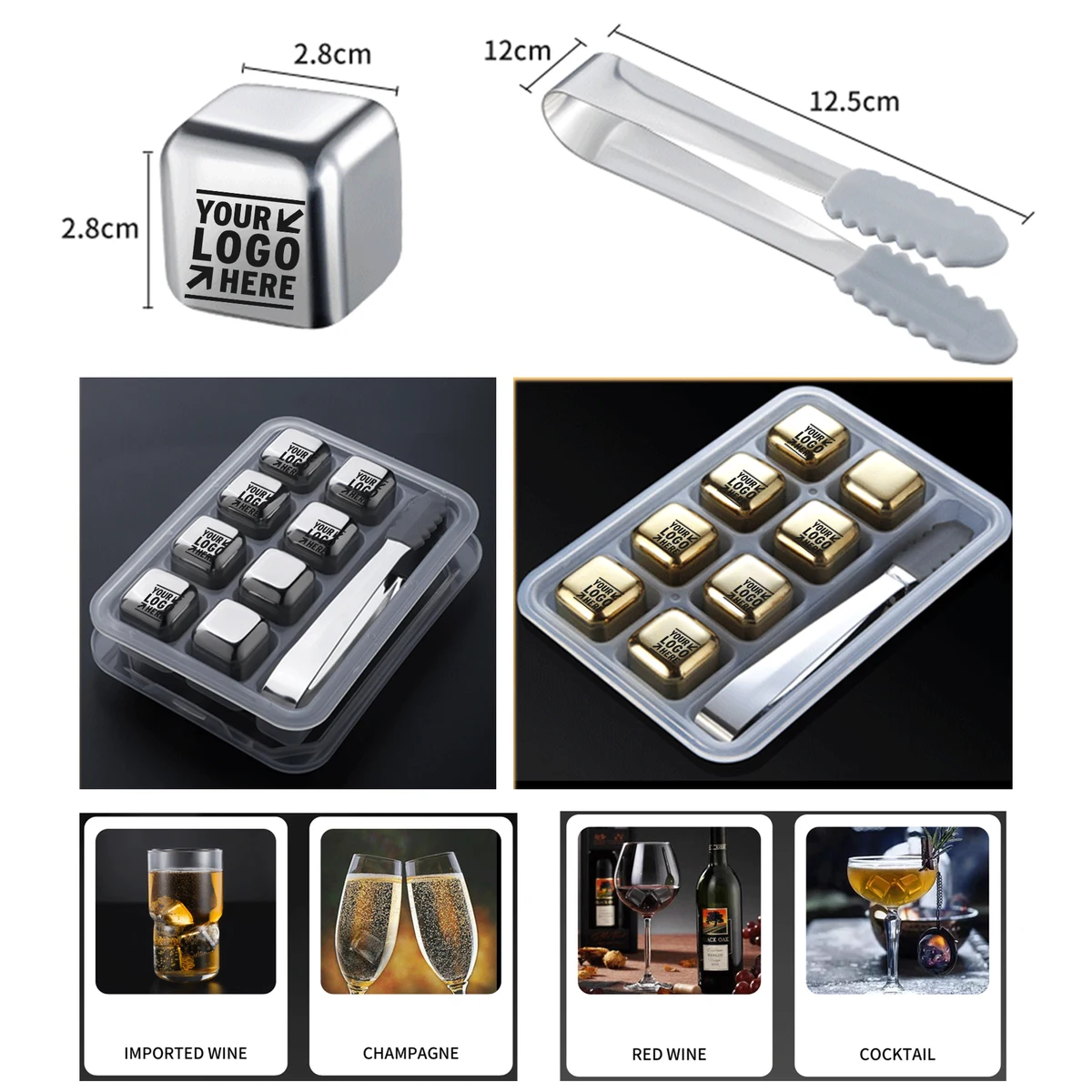 Steel Reusable Ice Cubes 1