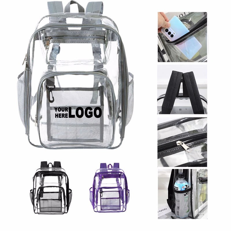 Heavy-Duty Waterproof Clear Backpack
