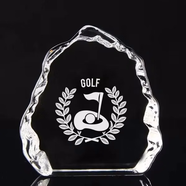 Engraved Crystal Iceberg Award
