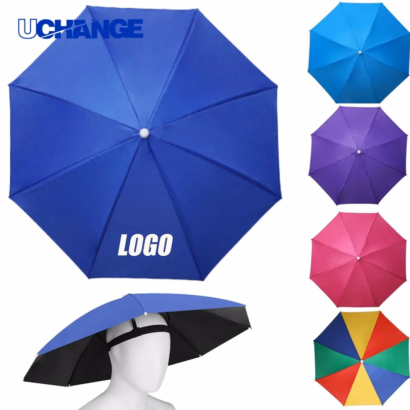 Head Umbrella Hat Summer Popular Sun With Elastic Band for Sun Protection and Outdoor Use