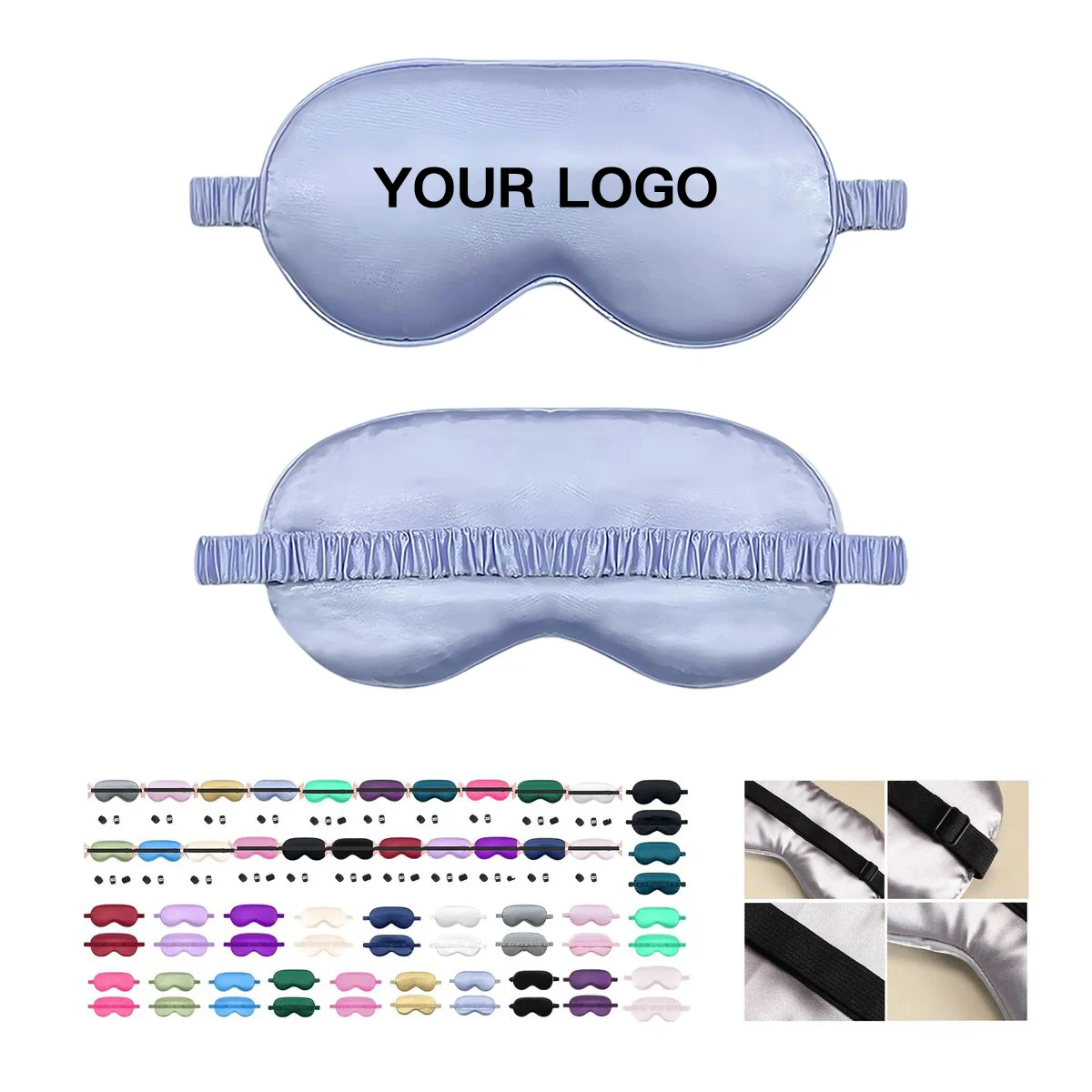 Adjustable Eye Mask Satin Soft Design 1