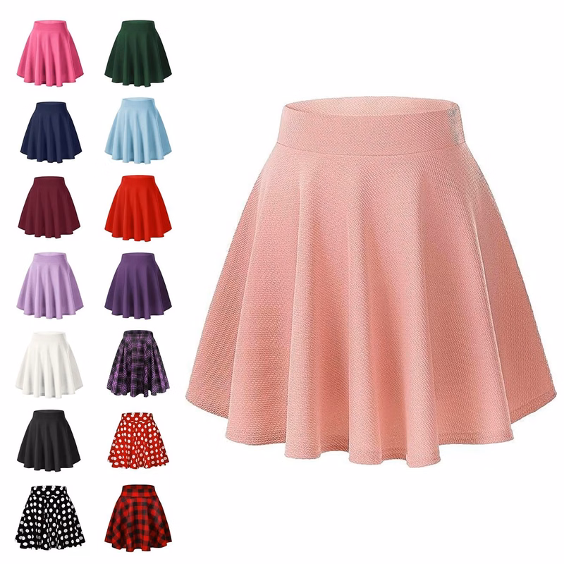 Flared Casual Mini Skater Skirt