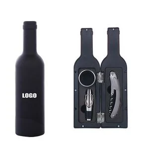 3 In 1 Wine Opener With Corkscrew Blade And Bottle Shaped Case 1