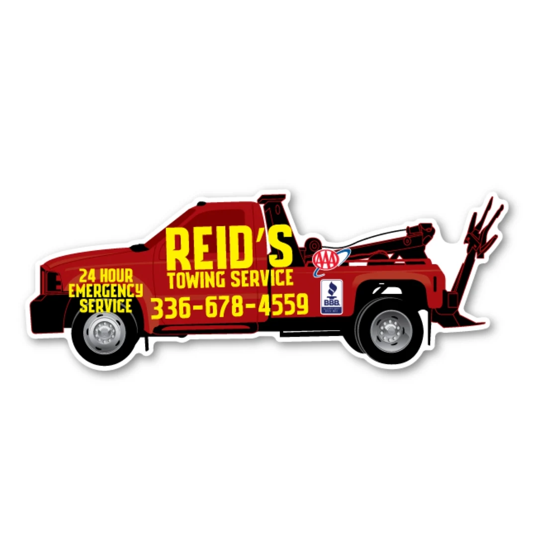 Tow Truck Magnet - 6" x 2.25" - 30 mil - Outdoor Safe 1