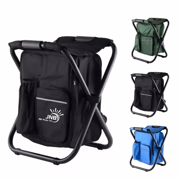 Foldable Multi-Function Fishing Backpack Beach Chair Stool
