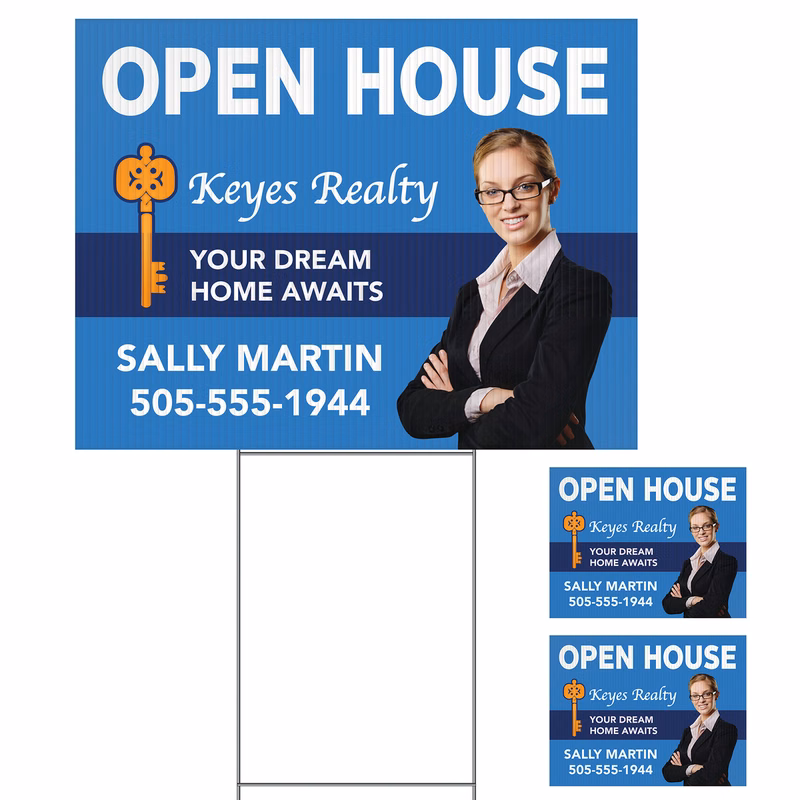 Medium Corrugated Yard Sign - Full Color - 2 Sides