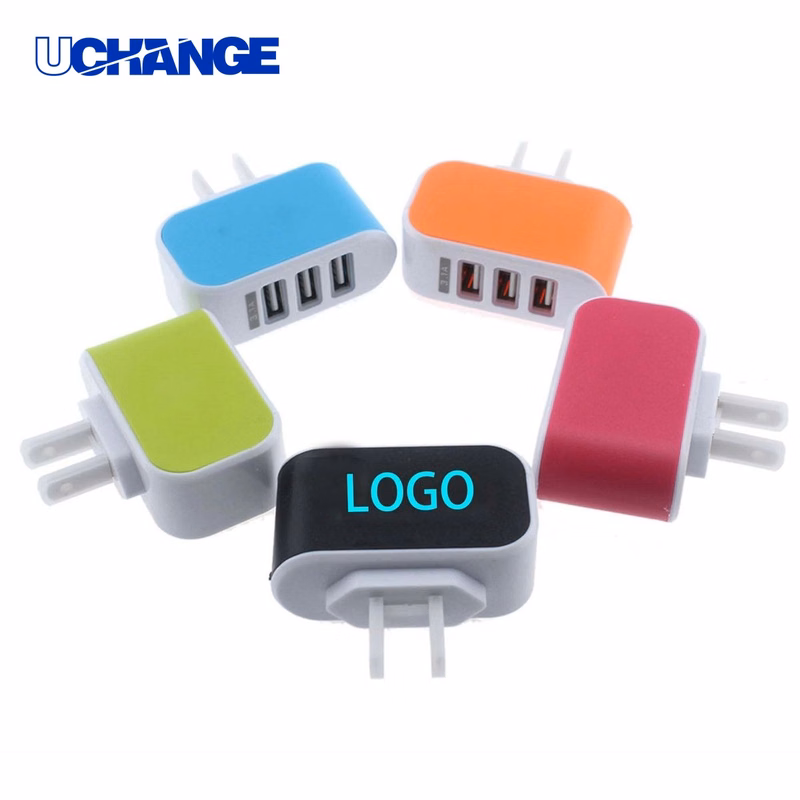 3-Port USB Travel Fast Charger Adapter