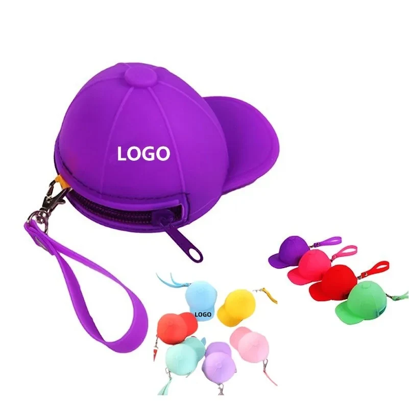 Baseball Hat Shaped Silicone Coin Purse 1