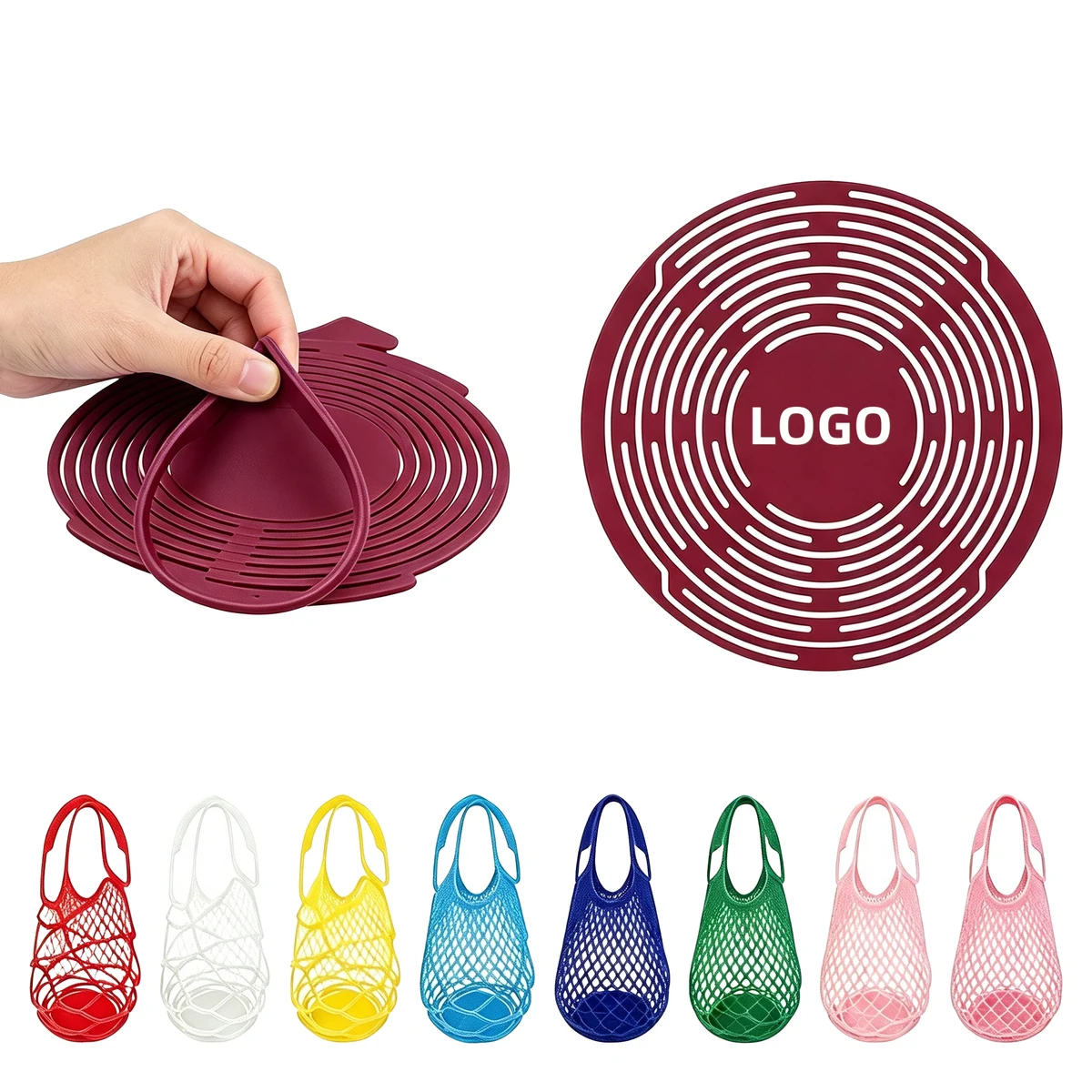 Custom Elastic Silicone Bottle Carrier 1