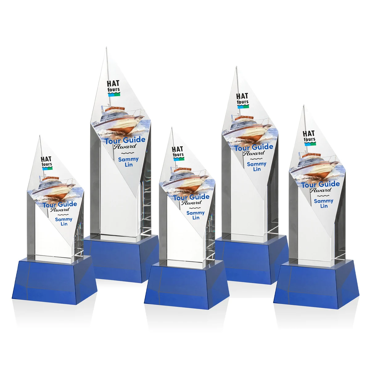 Vertex VividPrint™ Award on Base - Blue 1