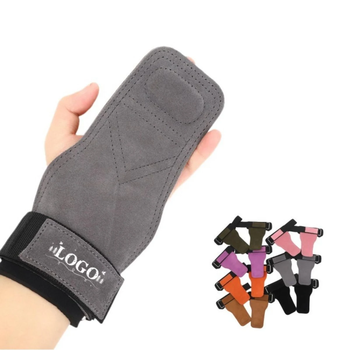 Leather Lifting Straps With Anti-Skid Wrist Cushion For Weight Training 1