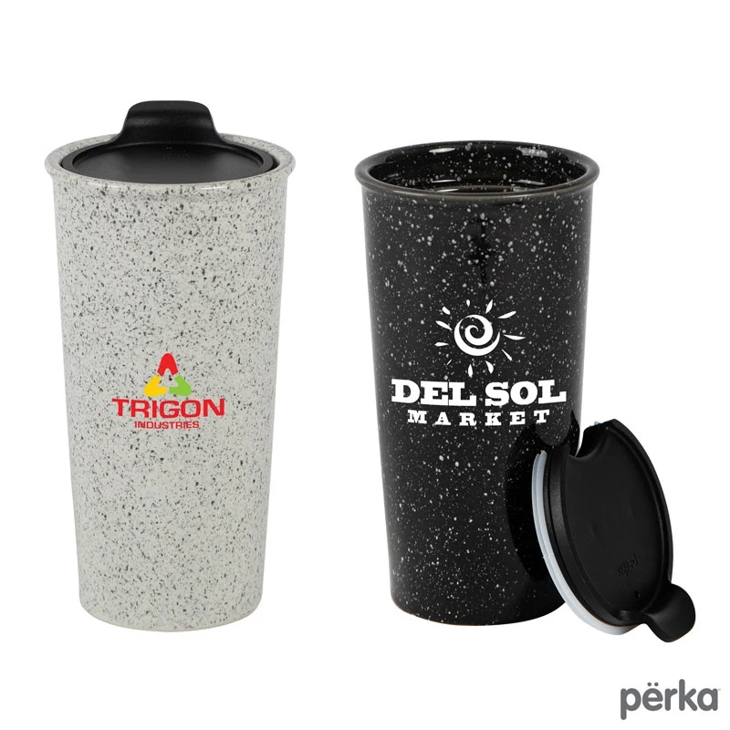 Perka® Salento 14 oz. Double Wall Ceramic Tumbler 1
