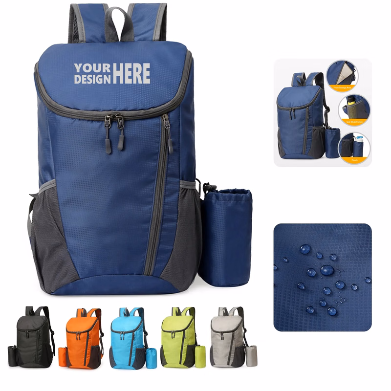 Customizable Folding Backpack MOQ 100 PCS
