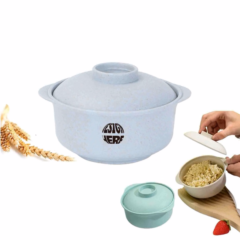Eco-friendly Wheat Straw Bowls With Lid