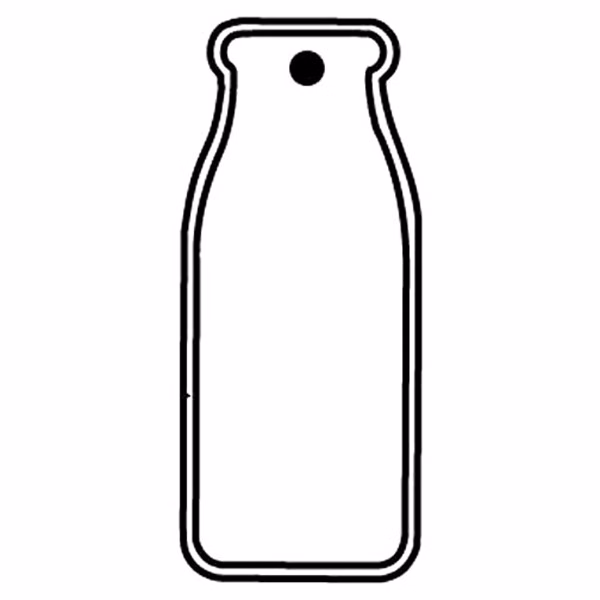 Milk Bottle Key Tag (Spot Color)