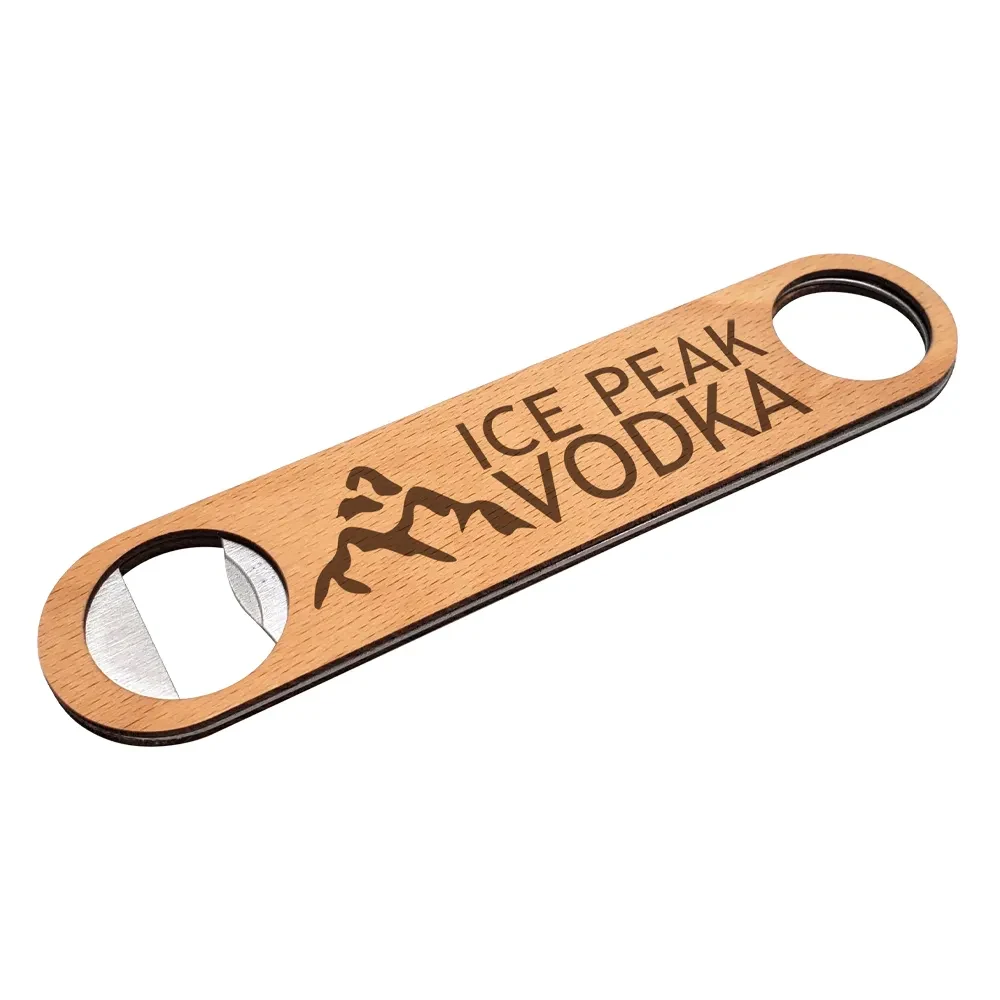 Beechwood Bottle Opener - Laser Etched 1