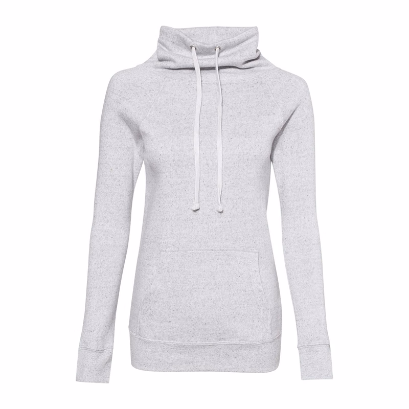 Women's Space-Dyed Cowl Neck Sweatshirt - W20155
