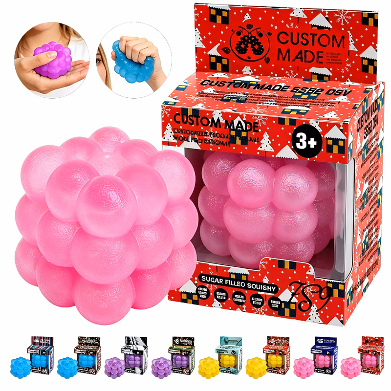 Round Cube Malt Syrup Squishy Ball