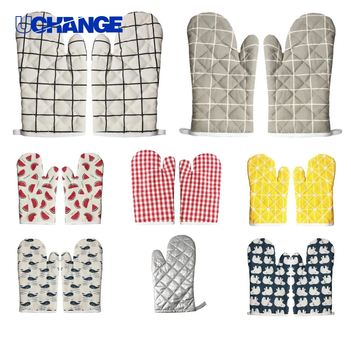 Full Color Cotton Oven Glove 1