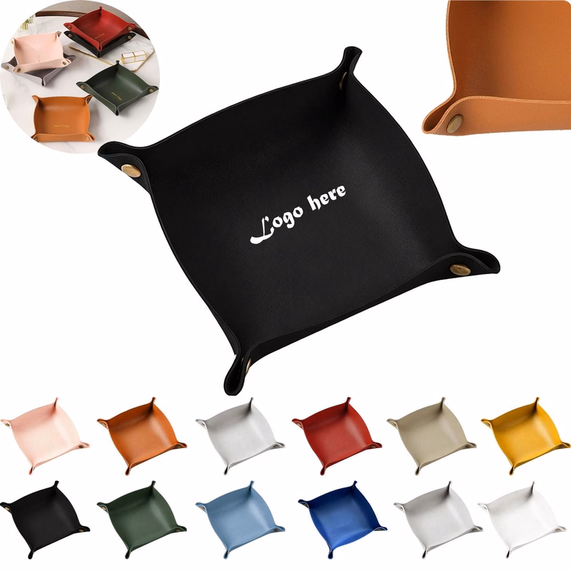 Foldable Leather Desktop Organizer