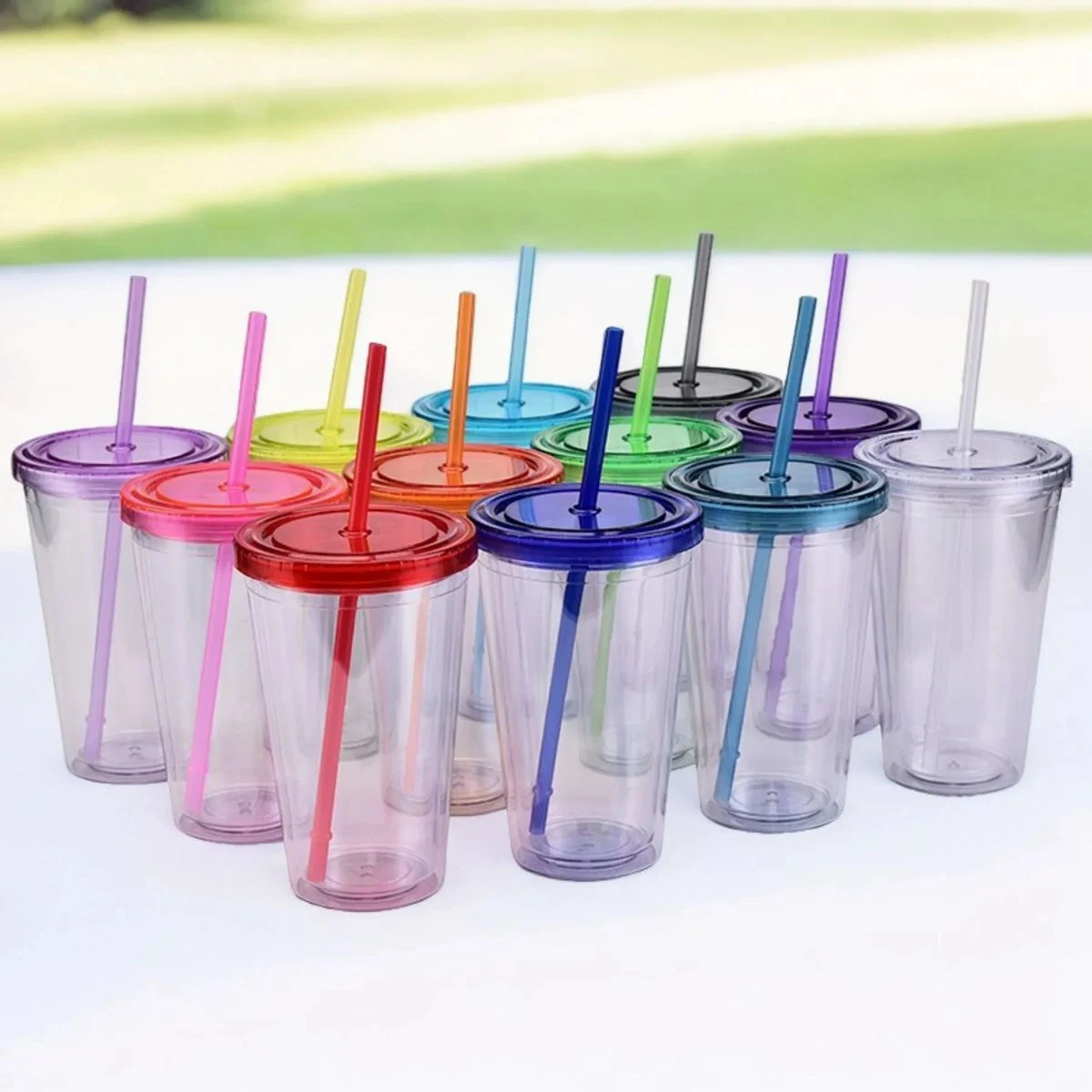 16oz Clear Drink Sippy Cup 1