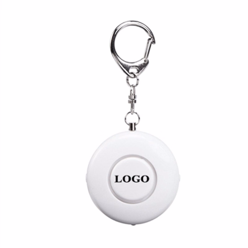Round Personal Safety Alarm w/Keyring