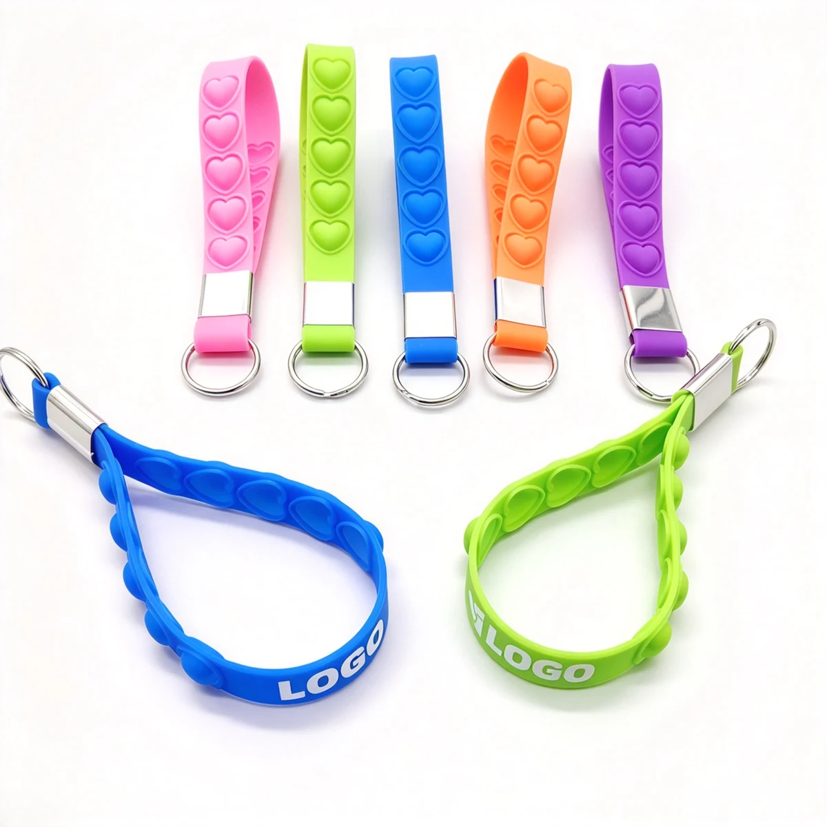 Silicone Bubble Fidget Keychain 1