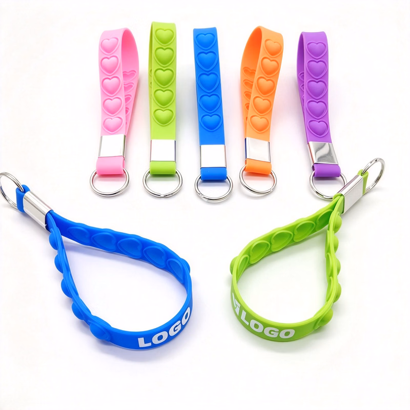 Silicone Bubble Fidget Keychain