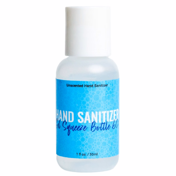 60% Hand Sanitizer Gel Bottle 1 fl oz