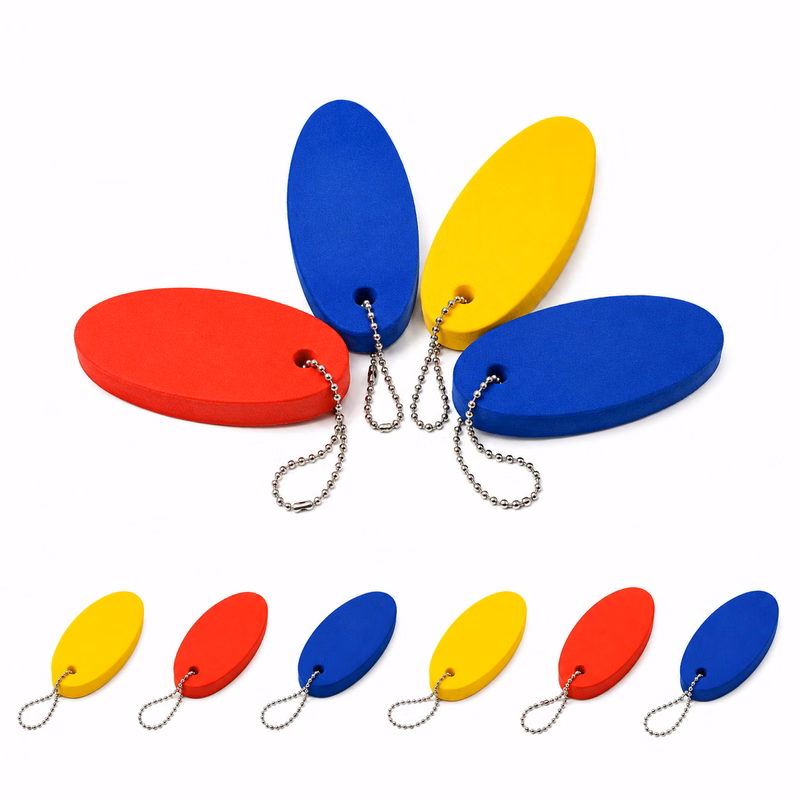 Buoyant Oval Blank Keychain