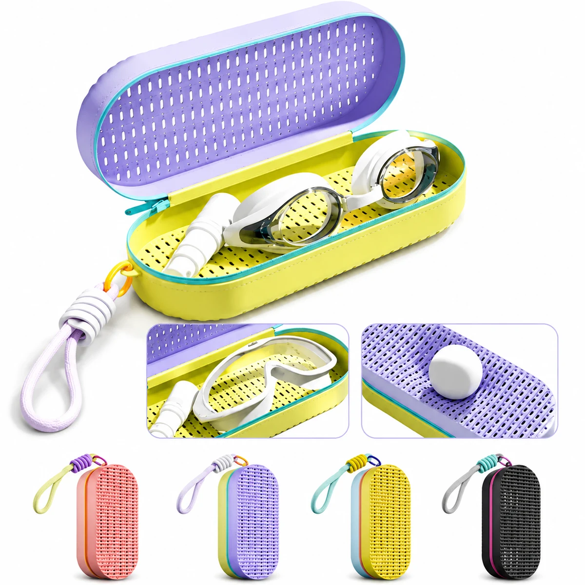Guard Silicone Goggle Case Drainage Holes 1