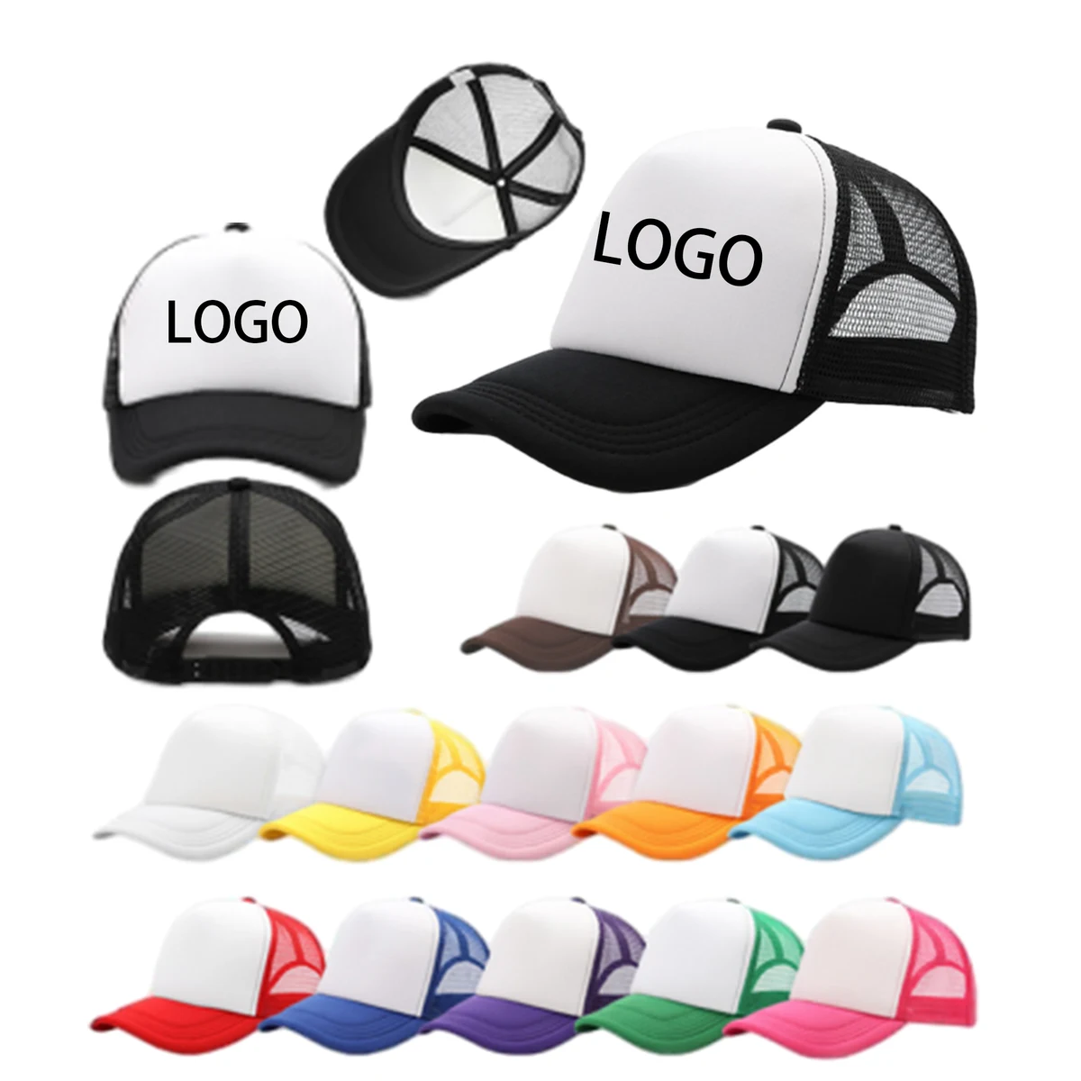 Sun Protection Breathable Sunshade Sponge Mesh Hat 1
