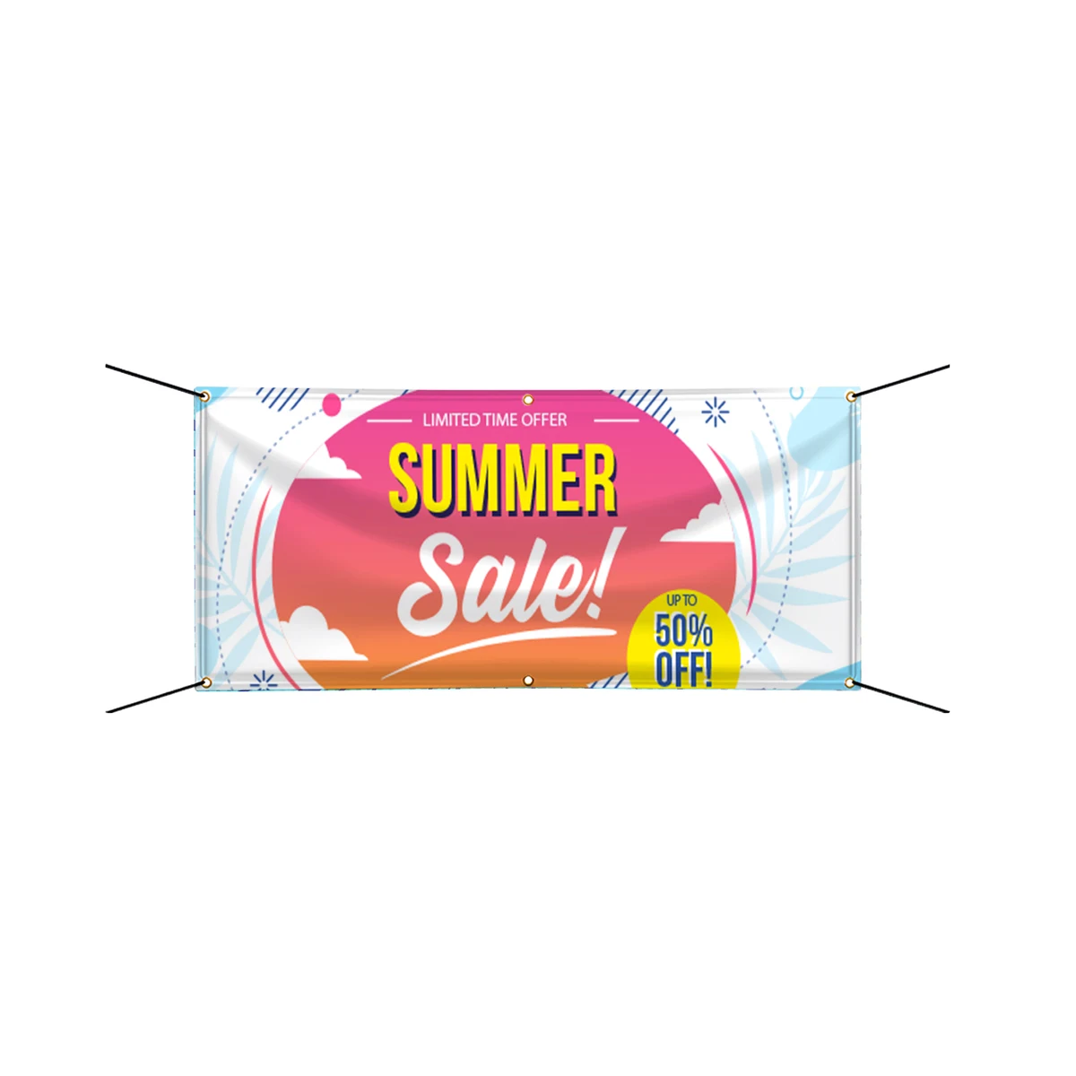 Custom Ultra Premium Vinyl Banners (1'x1') - Top Pole Pocket 1