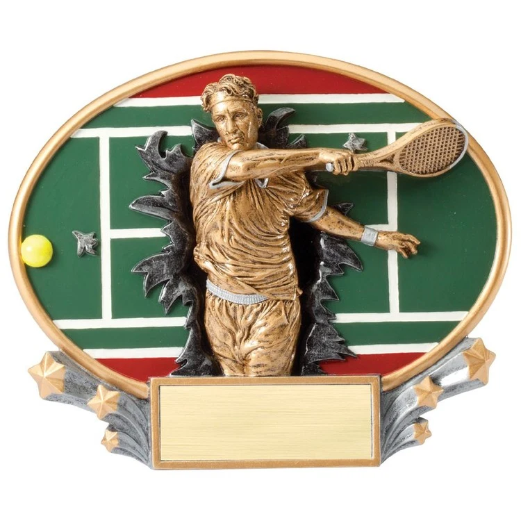 Tennis - Male Xplosion Oval Resin Award 1