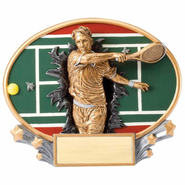 Tennis - Male Xplosion Oval Resin Award
