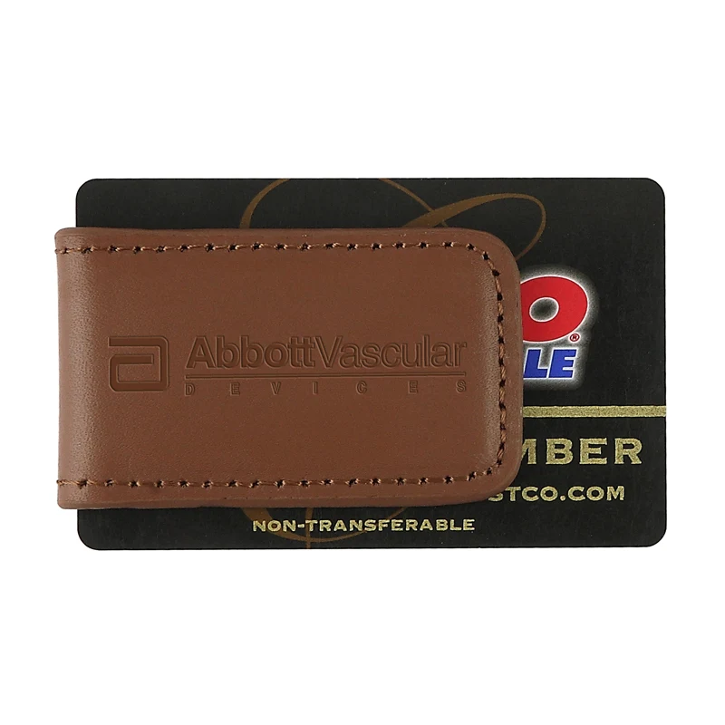 Concord Leather Magnetic Money Clip (English Tan) 1