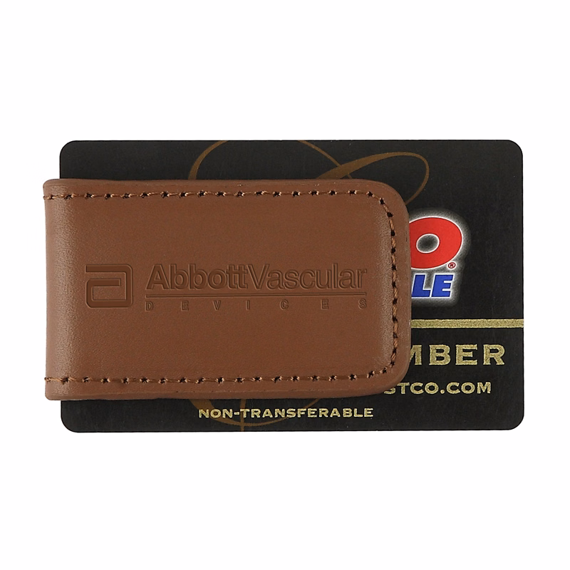 Concord Leather Magnetic Money Clip (English Tan)