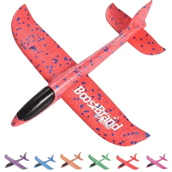Custom Foam Hand Launch Glider Airplane — Outdoor Play Youth Activity Giveaway 1