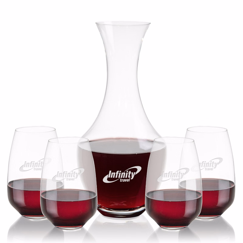 Oldham Carafe & Oldham Stemless Wine